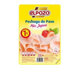 PECHUGA DE PAVO 110GRS (EL POZO) 1€