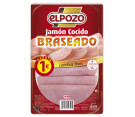 JAMON COCIDO BRASEADO 90GRS (EL POZO) 1€