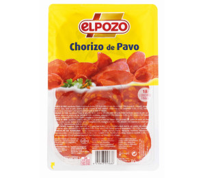 CHORIZO DE PAVO 80GRS (EL POZO)